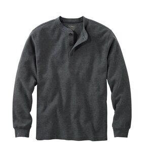 L.L. Bean Charcoal Long Sleeve Henley